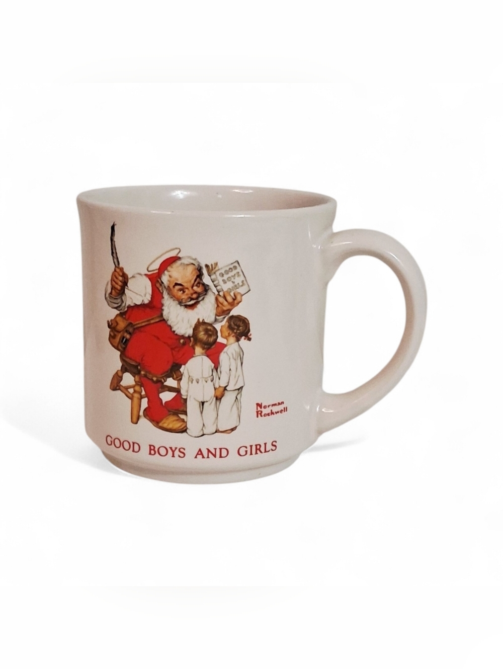 Vintage | Norman Rockwell | Hallmark | “Good Boys and Girls” | Coffee Mug